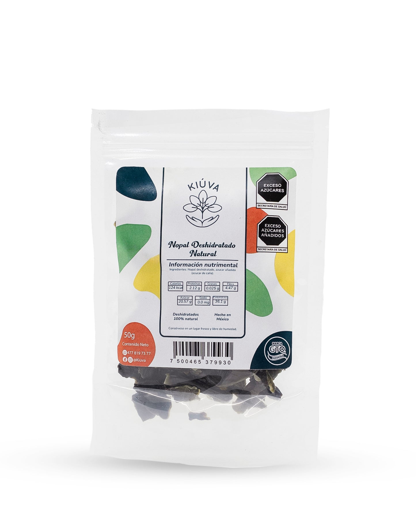 Nopal deshidratado natural / 50 g