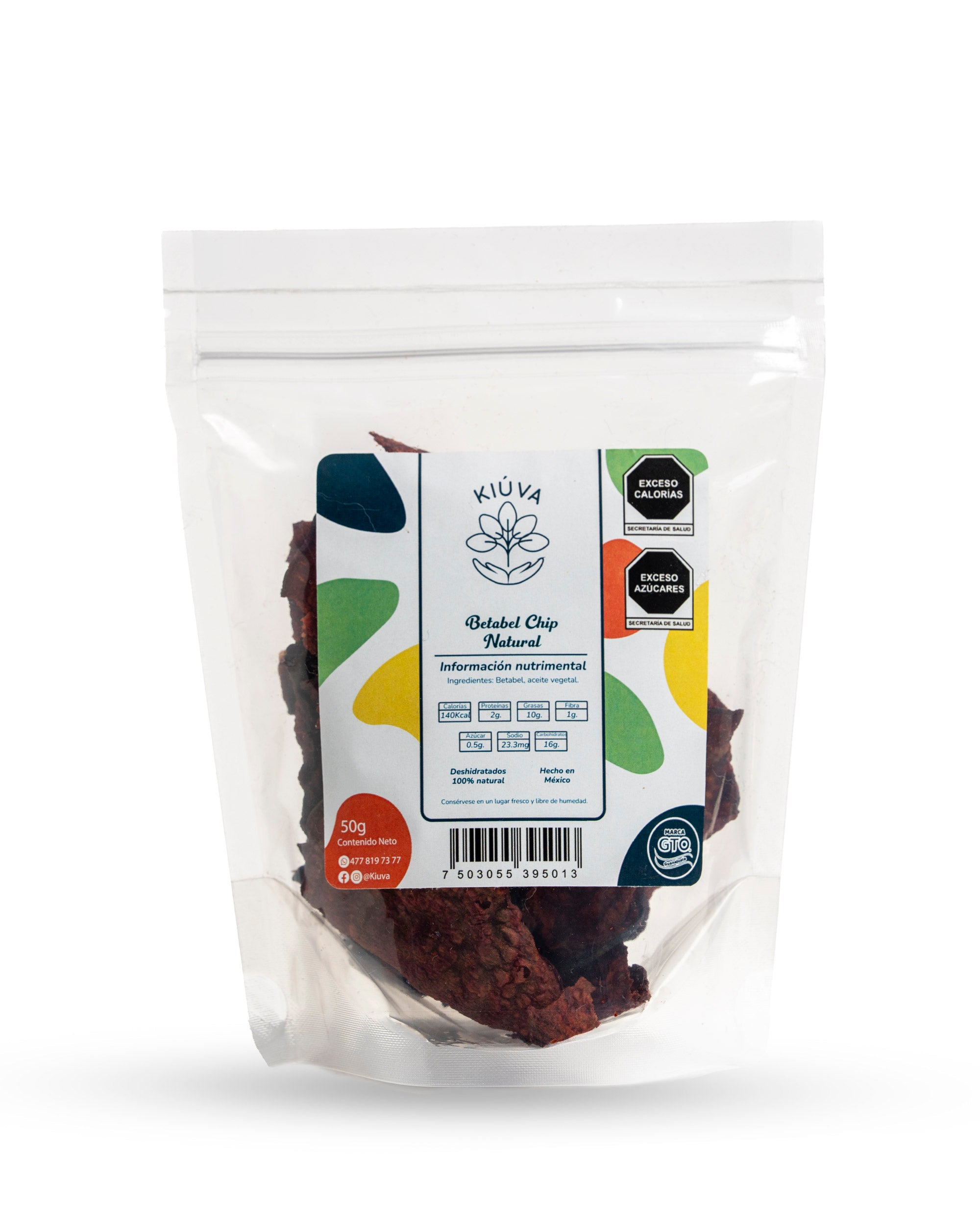 Betabel chip natural / 50 g