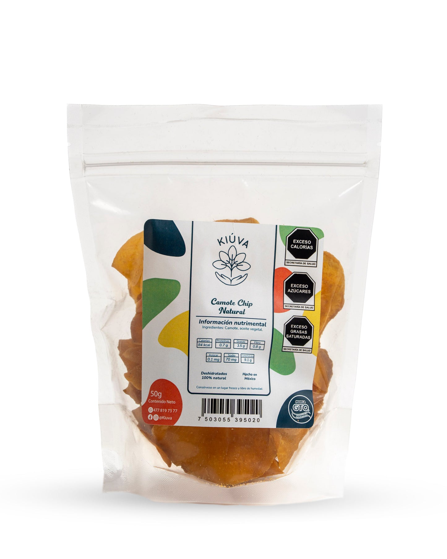 Camote natural chip / 50 g