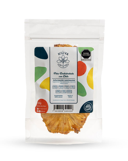 Piña deshidratado natural con chile / 35 g