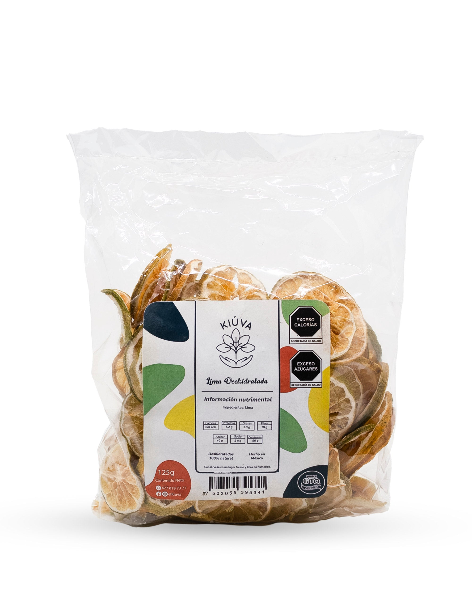 Lima deshidratada natural / 125 g